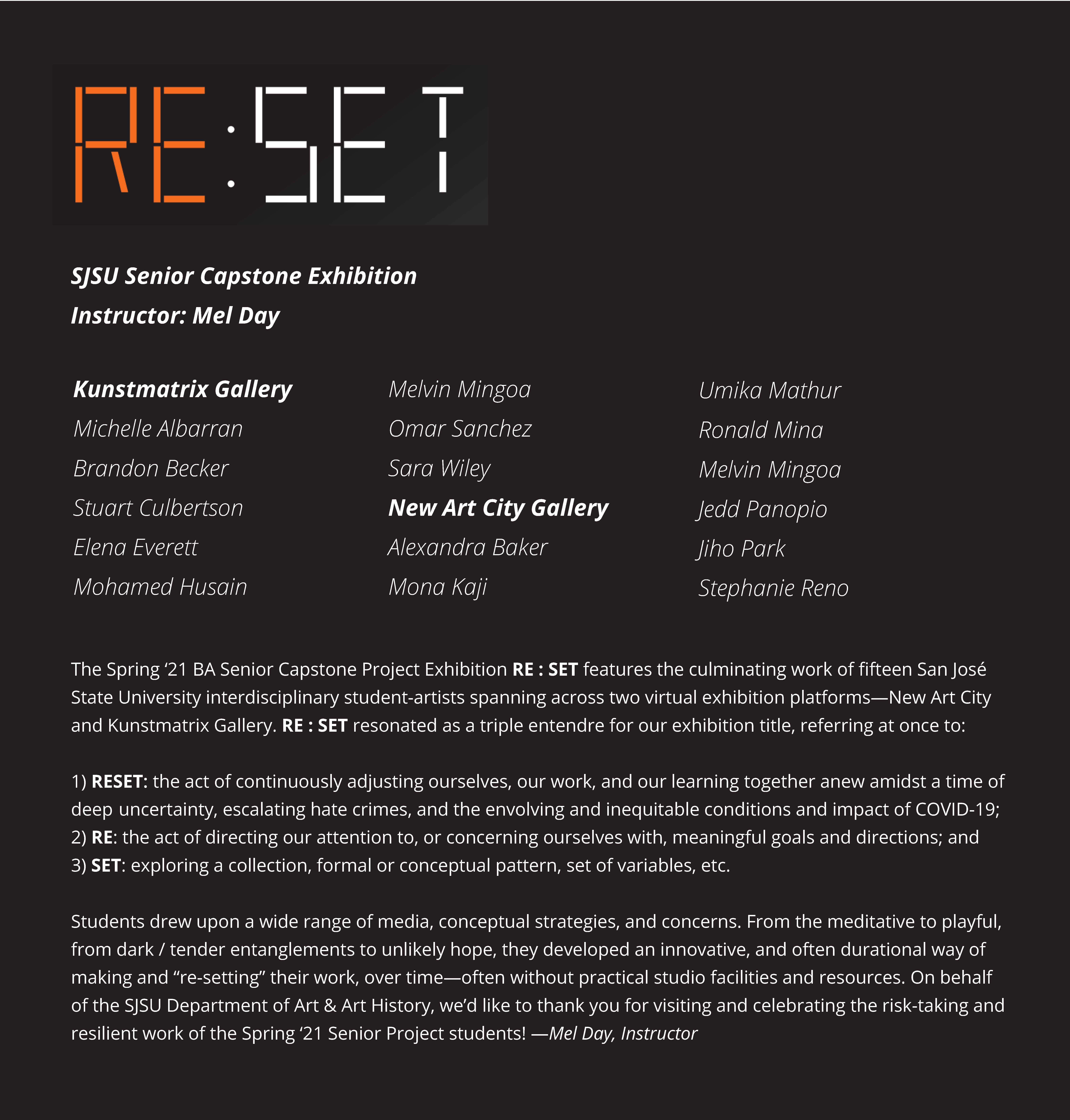 Main image for RE : SET